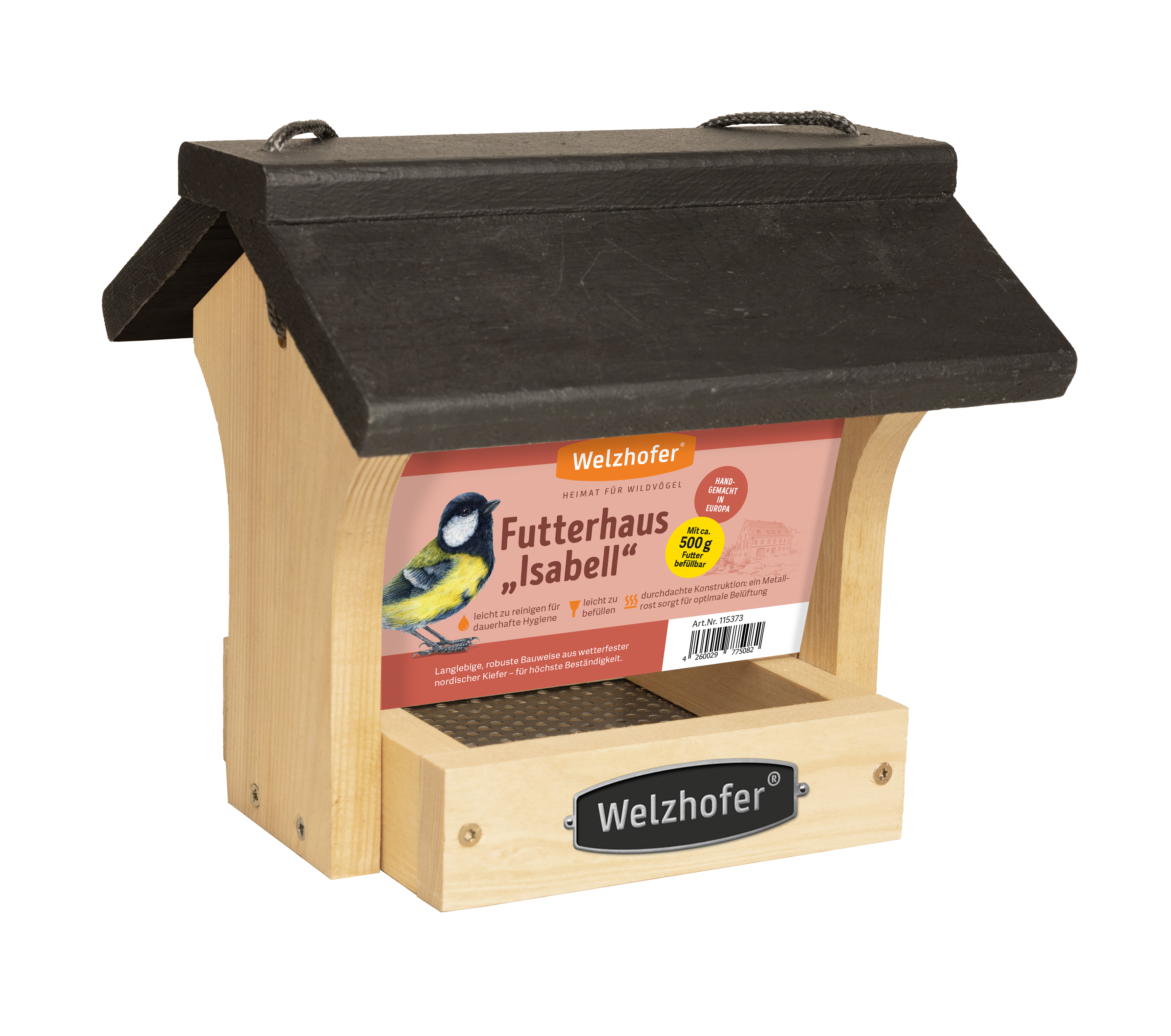 Welzhofer Vogelfutterhaus "Isabell", Füllmenge 500 g