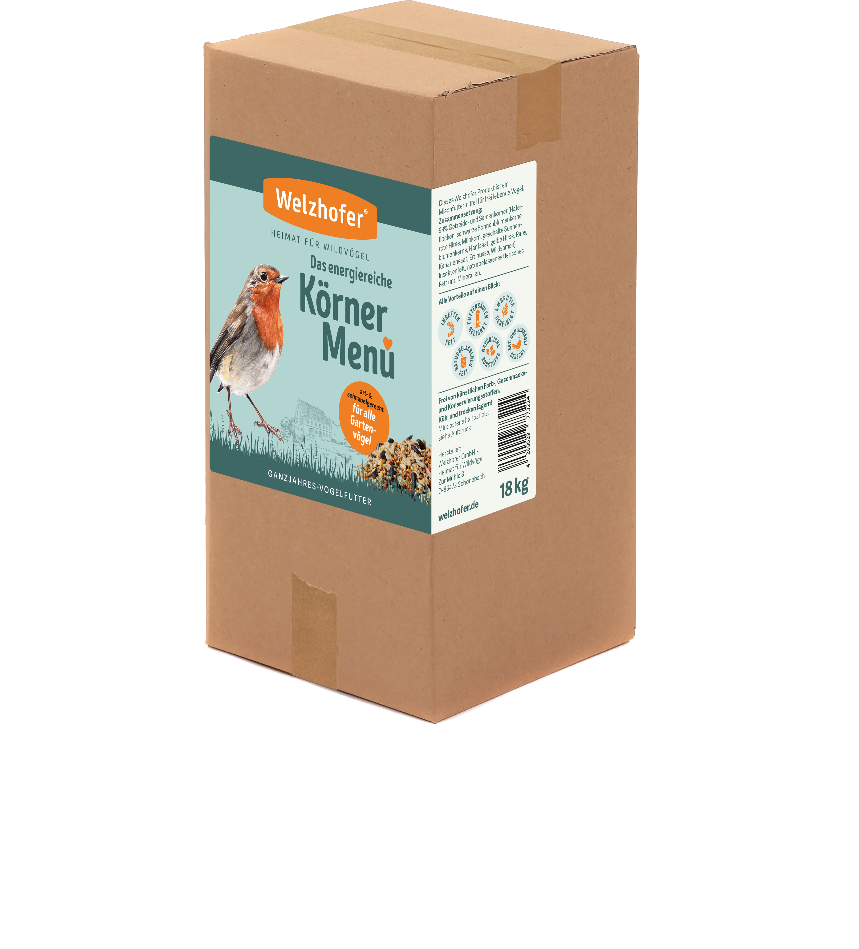 Welzhofer Körner Menü 18kg Karton 