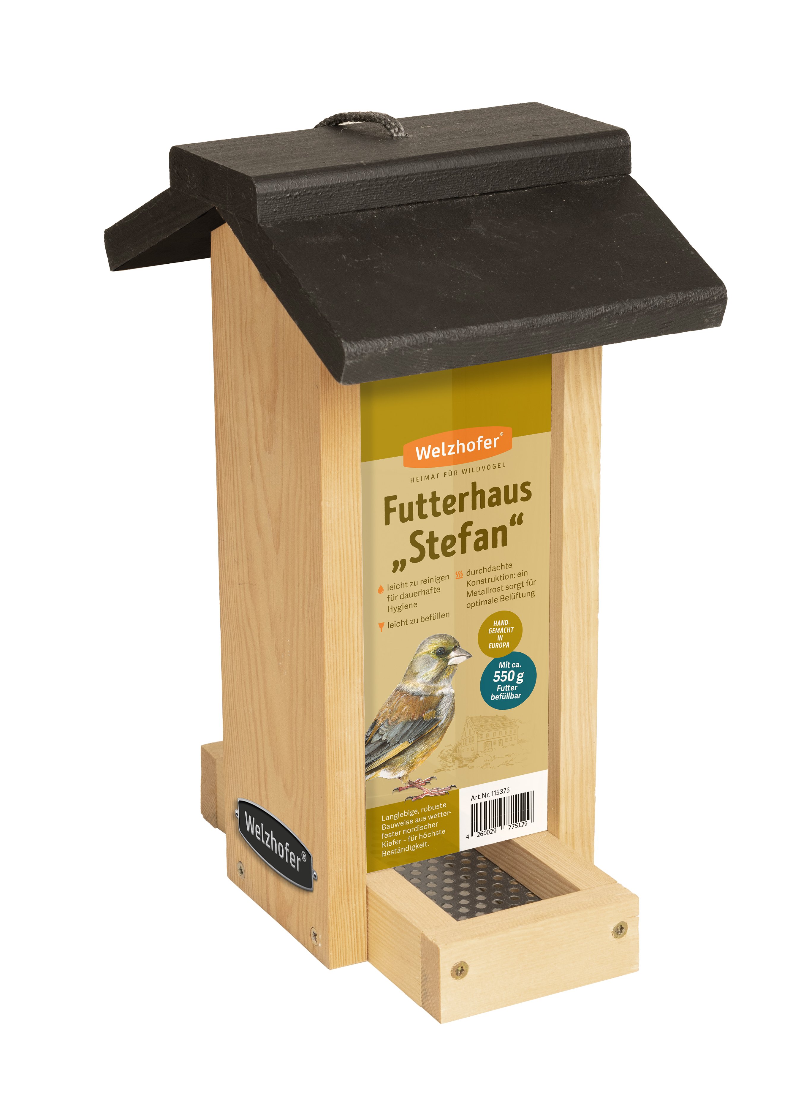 Welzhofer Vogelfutterhaus "Stefan", Füllmenge 550 g