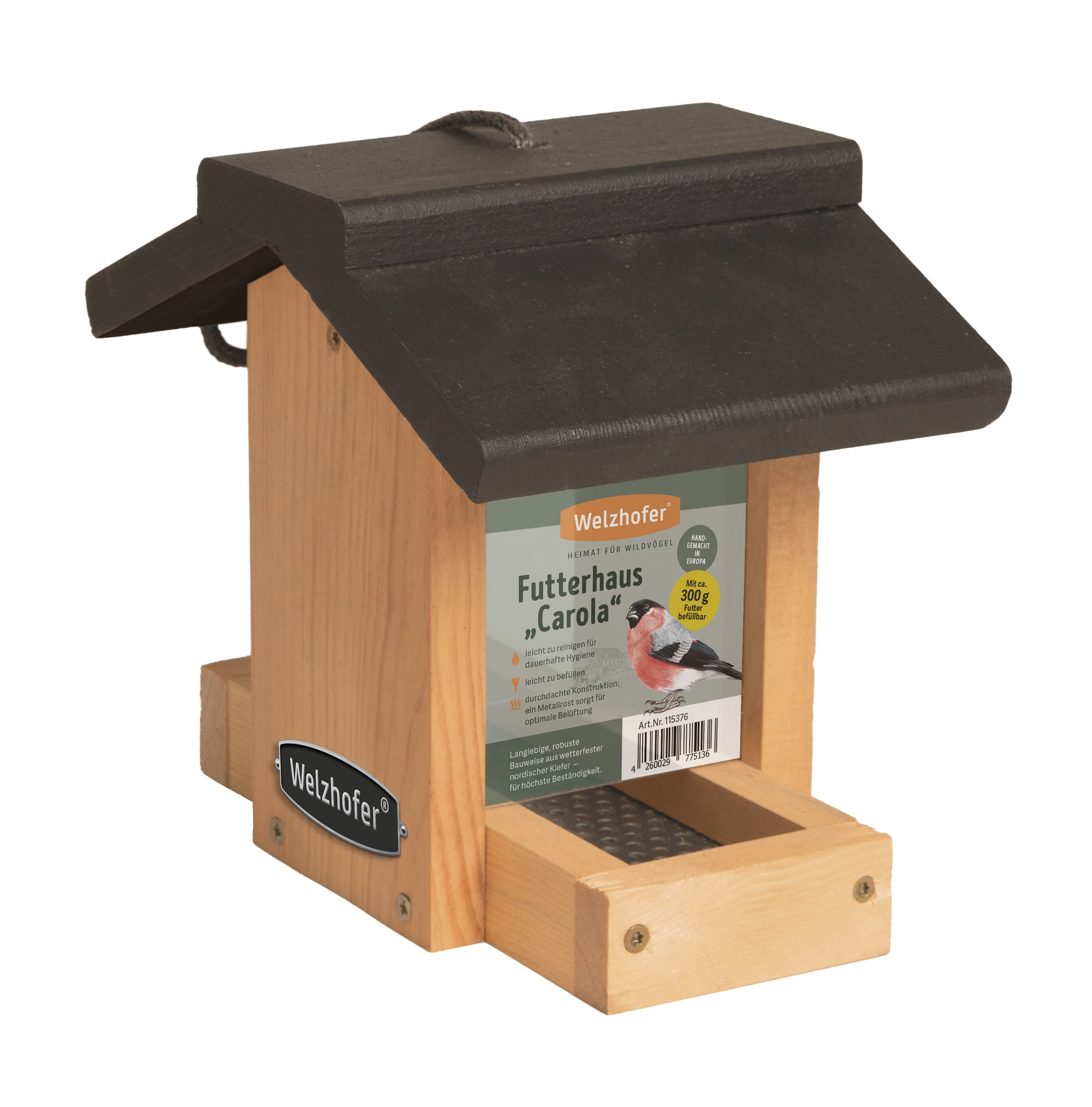 Welzhofer Vogelfutterhaus "Carola", Füllmenge 300 g