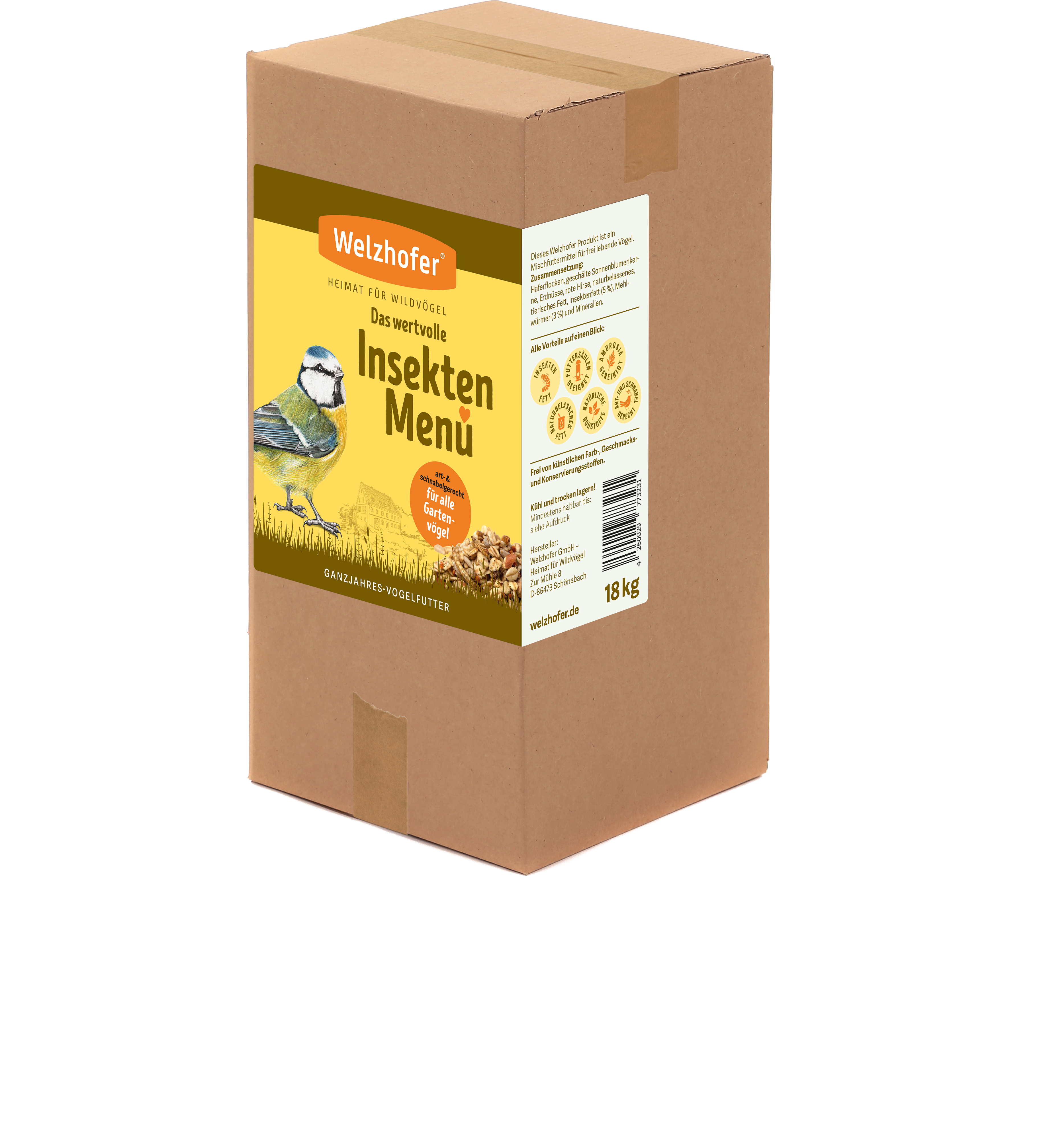Welzhofer Insekten Menü 18kg Karton