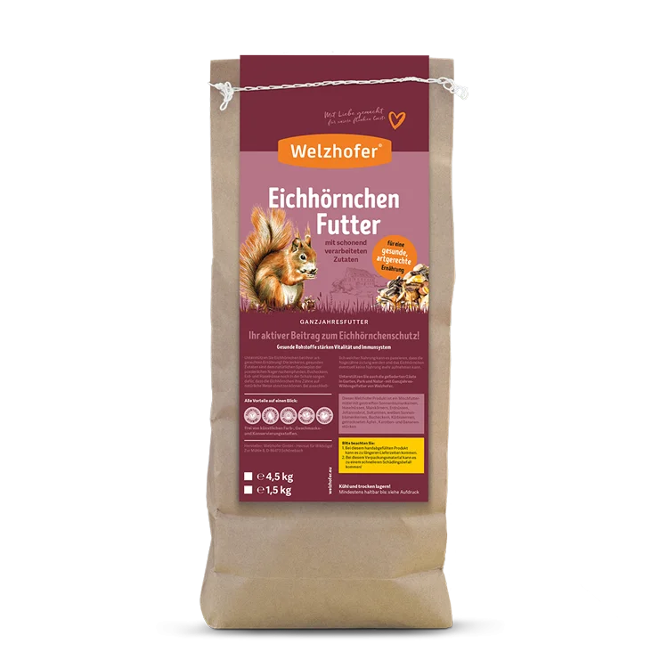 Welzhofer Eichhörnchen Futter Papiersack kaufen
