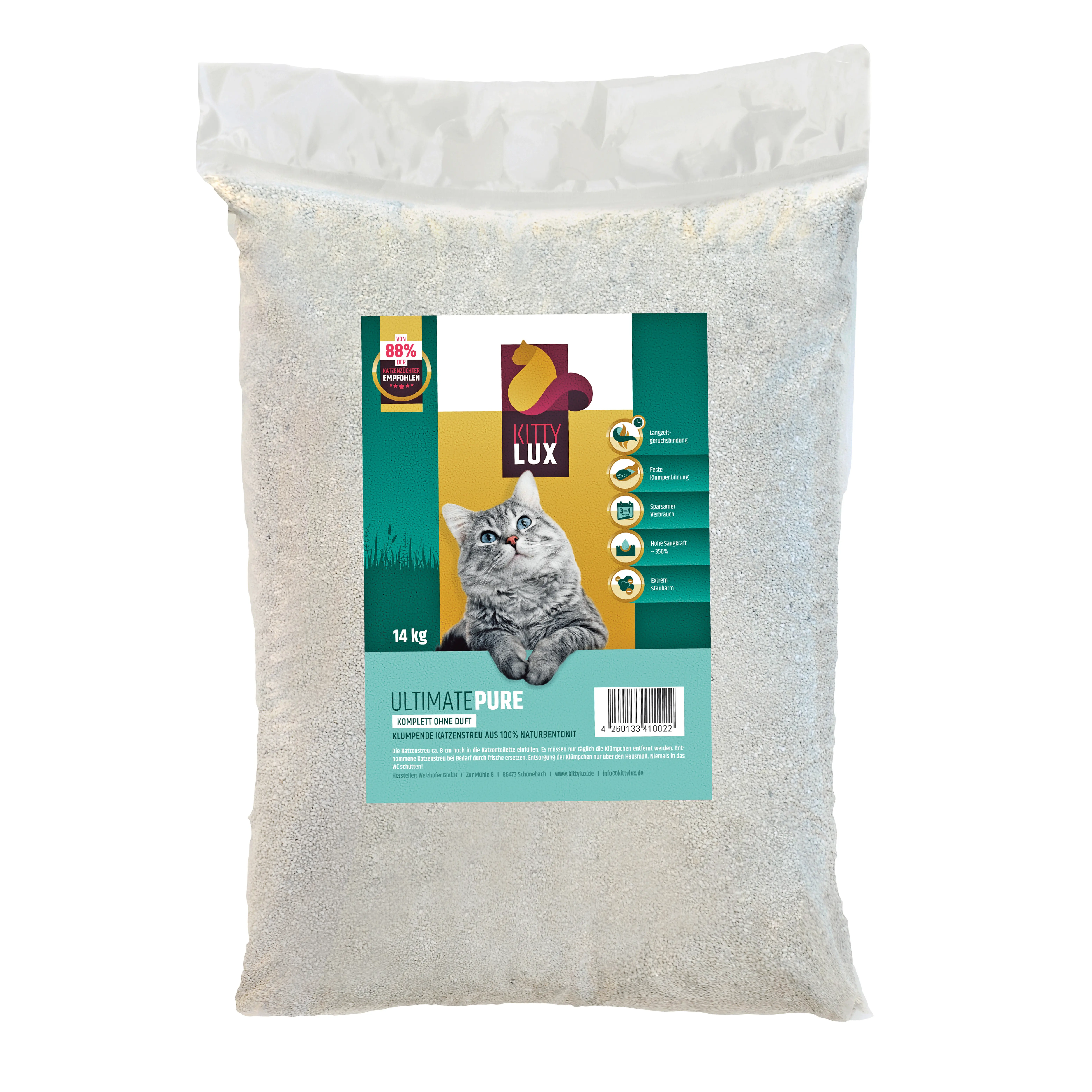 KittyLux Katzenstreu Ultimate 14 kg
