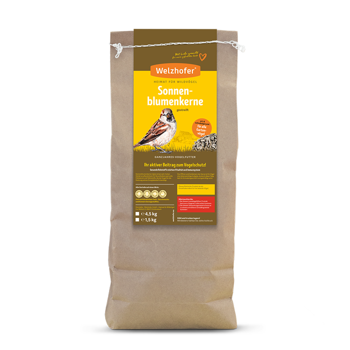 Welzhofer Sonnenblumenkerne gestreift Papiersack 4,5 kg kaufen